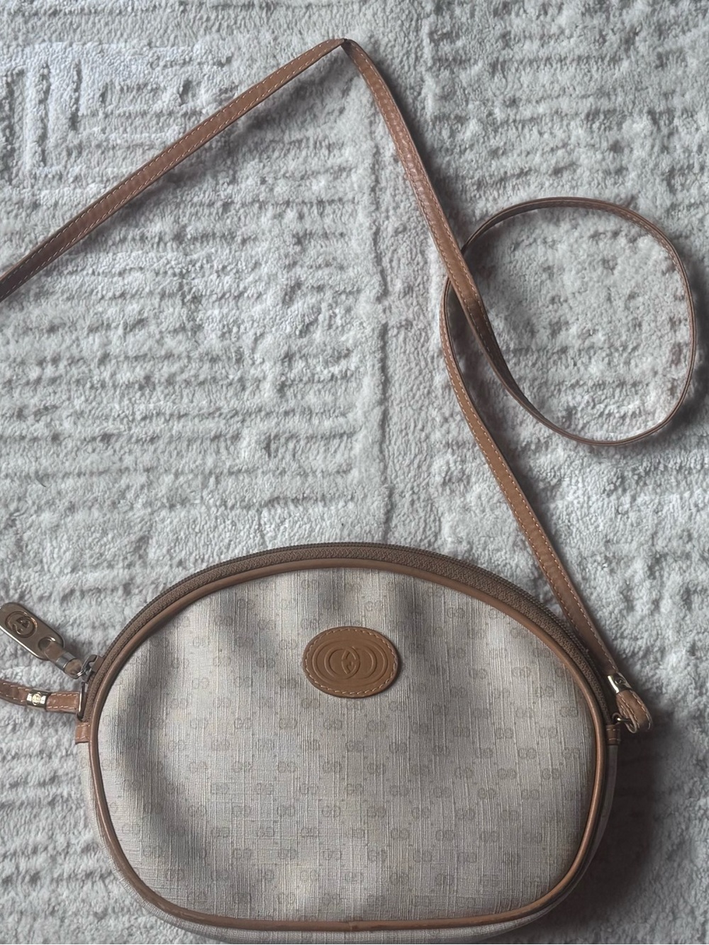 Vintage Gucci GG Monogram Crossbody Bag